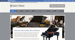 Desktop Screenshot of brucemusicstore.com